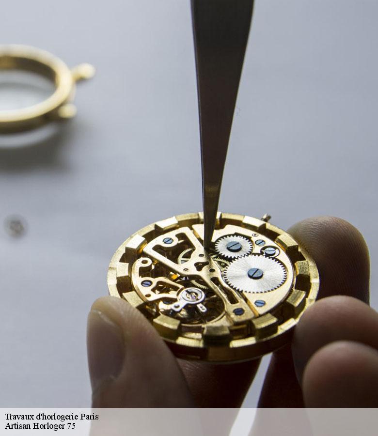 Travaux d'horlogerie 75 Paris Artisan Horloger 75