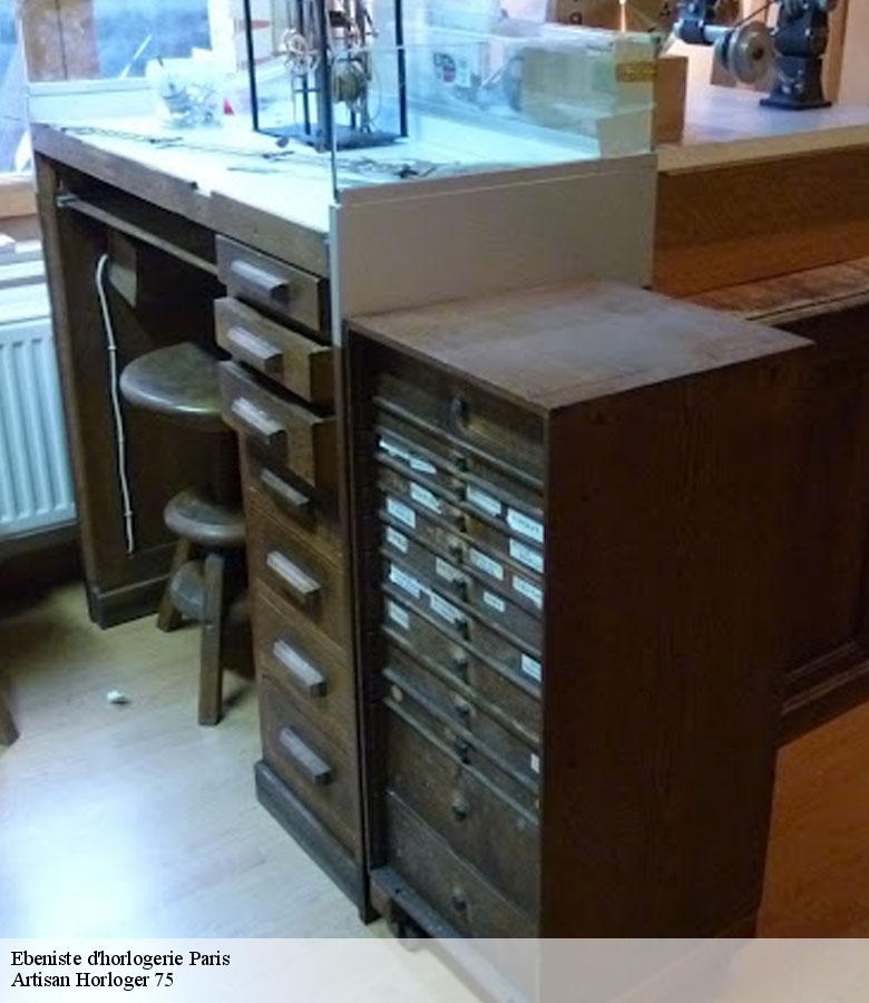 Ebeniste d'horlogerie 75 Paris Artisan Horloger 75