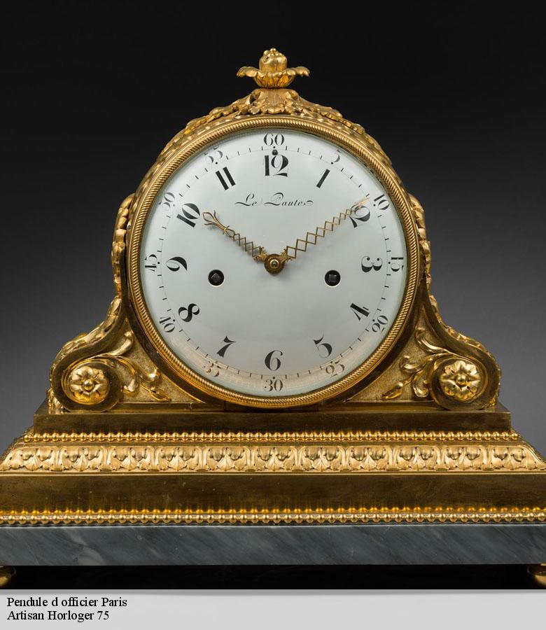 Pendule d officier paris-75000 Artisan Horloger 75