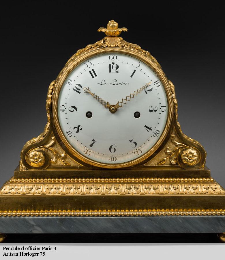 Pendule d officier paris-3-75003 Artisan Horloger 75