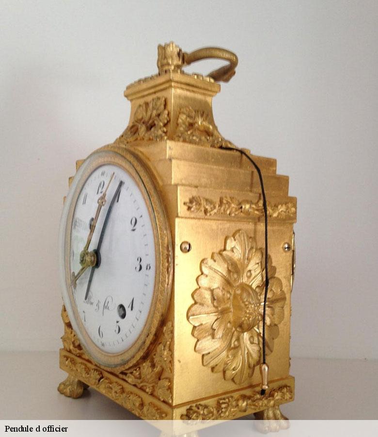 Pendule d officier paris-3-75003 Artisan Horloger 75