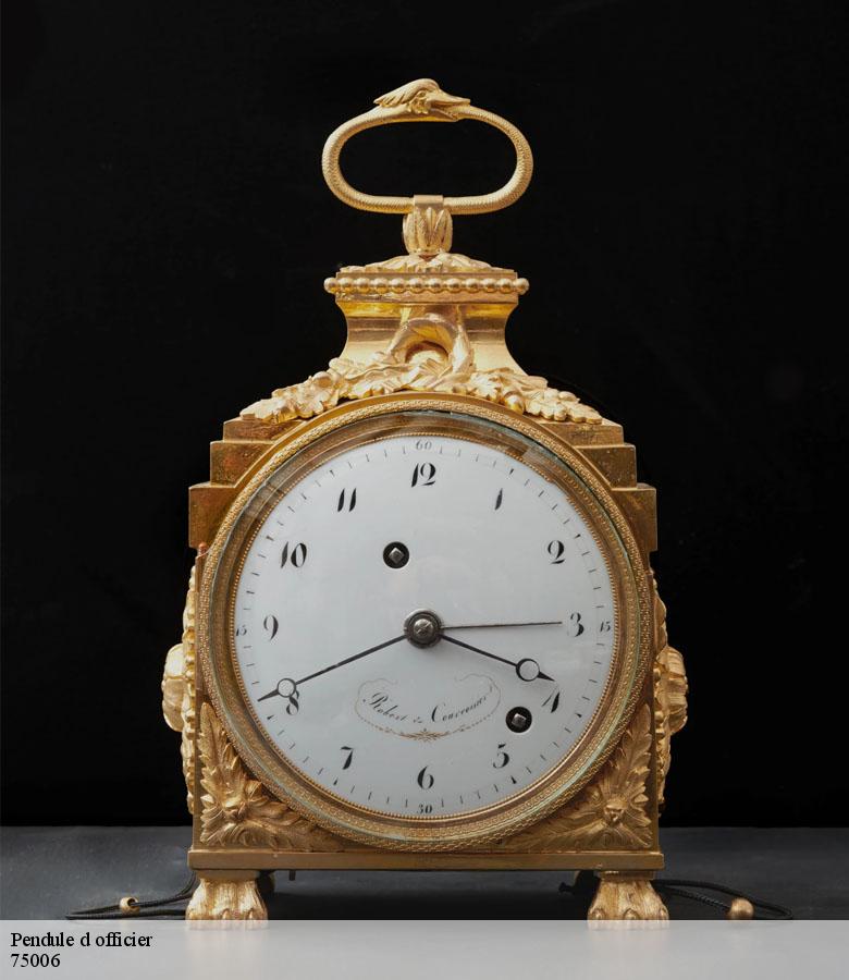 Pendule d officier paris-6-75006 Artisan Horloger 75