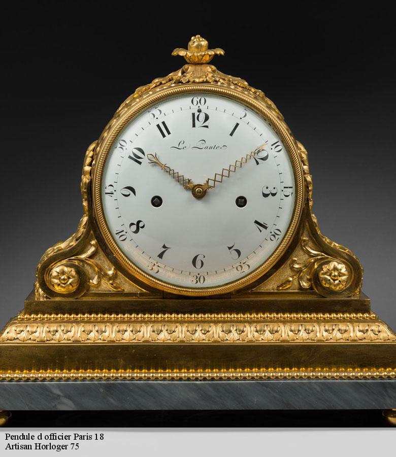 Pendule d officier paris-18-75018 Artisan Horloger 75