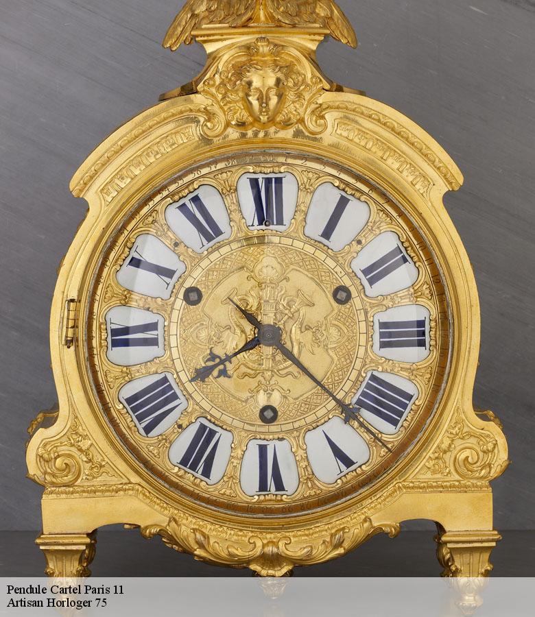 Pendule Cartel paris-11-75011 Artisan Horloger 75