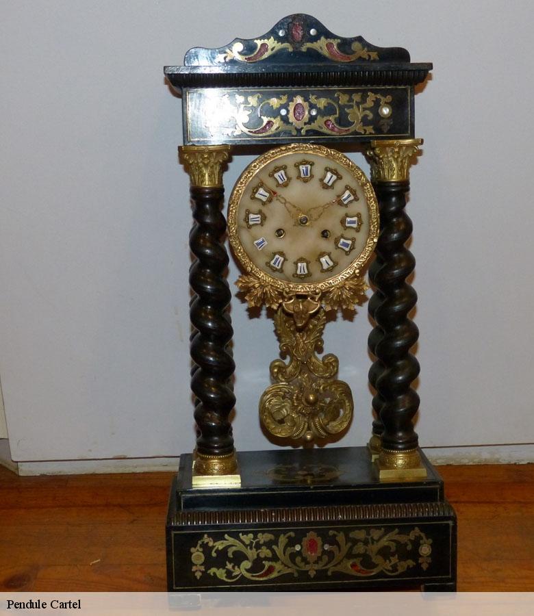 Pendule Cartel paris-17-75017 Artisan Horloger 75