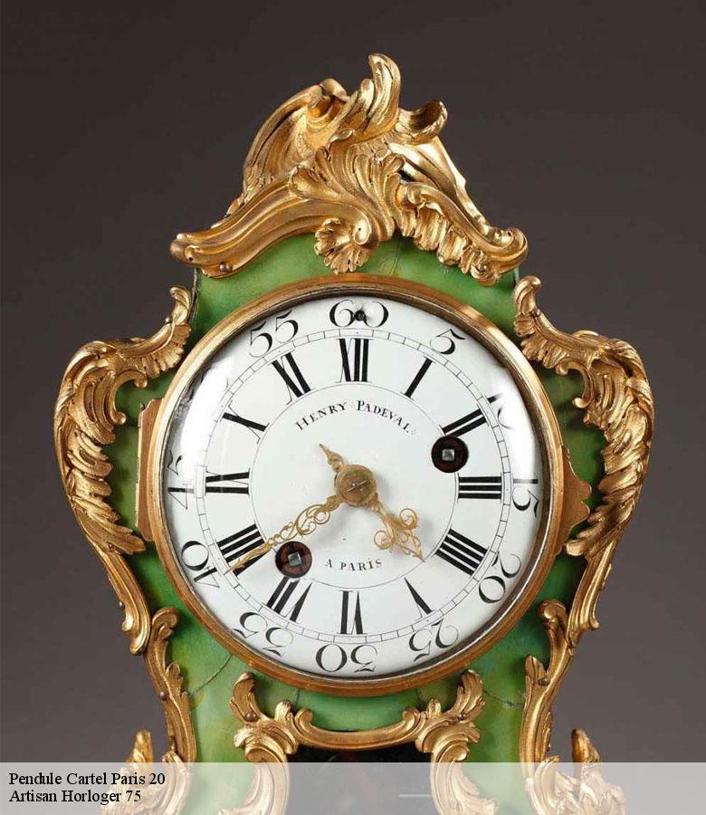 Pendule Cartel paris-20-75020 Artisan Horloger 75