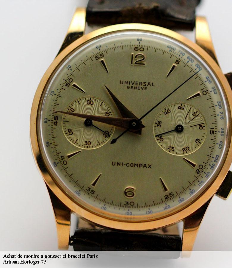 Achat de montre à gousset et bracelet paris-75000 Artisan Horloger 75