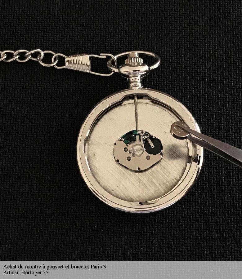 Achat de montre à gousset et bracelet paris-3-75003 Artisan Horloger 75